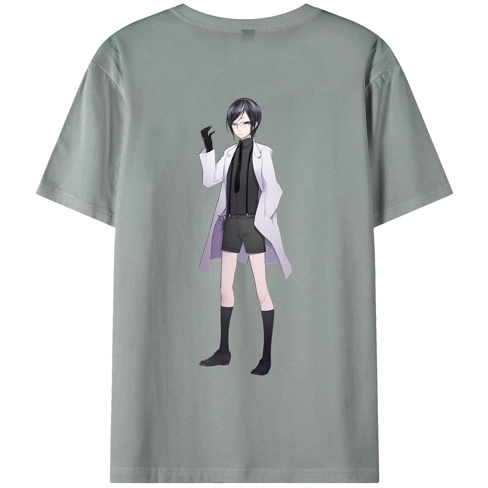 （画像用） 刀剣乱舞 Touken Ranbu 綿100％ メンズ半袖Tシャツ（バックプリント） 通気性